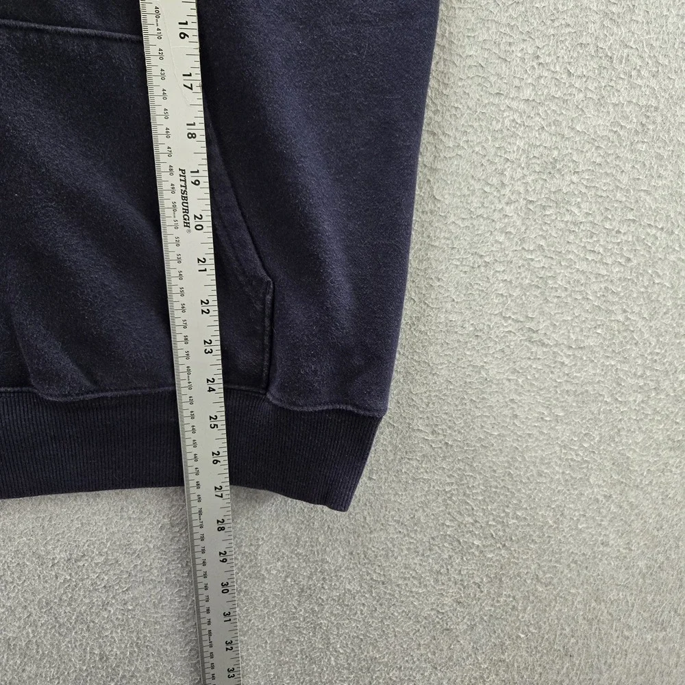 The North Face Men Hoodie M Navy Edge To Edge‎ Fleece Logo Pullover